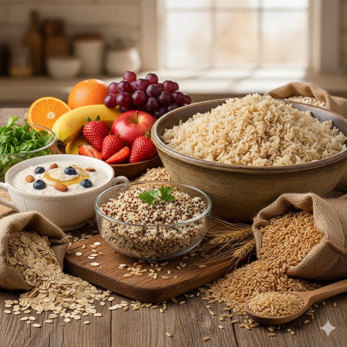 Healthy carbohydrate foods for adults